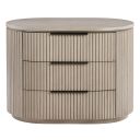 Leanna Nightstand with USB Port In Light Oak