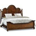 The appearance of Leesburg Dark Wood Queen Poster Bed designed by Hooker in the traditional interior design. This dark wood piece of furniture was selected by 1StopBedrooms from Leesburg Collection to add a touch of cosiness and style into your home. Sku: 5381-90651;5381-90652;5381-90653. Bed Type: Poster Bed. Bed Size: Queen. Material: Mahogany.