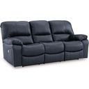 The appearance of Leesworth Power Reclining Sofa In Ocean designed by Signature Design by Ashley in the modern / contemporary interior design. This ocean piece of furniture was selected by 1StopBedrooms from Leesworth Collection to add a touch of cosiness and style into your home. Sku: U4380987. Material: Leather Match.