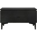 The appearance of Legend Black Glaze Ash Veneer 1 Drawer Nightstand with Metal Legs designed by Armen Living in the modern / contemporary interior design. This black piece of furniture was selected by 1StopBedrooms from Legend Collection to add a touch of cosiness and style into your home. Sku: LCLELABL. Material: MDF.