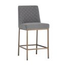 Leighland Counter Stool In Dark Grey