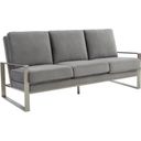 The appearance of Leisuremod Jefferson Contemporary Modern Design Velvet Sofa With Silver Frame In Light Grey designed by LeisureMod in the modern / contemporary interior design. This light grey piece of furniture was selected by 1StopBedrooms from Jefferson Collection to add a touch of cosiness and style into your home. Sku: JAS77LGR. Material: Stainless Steel.