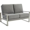 The appearance of Leisuremod Jefferson Contemporary Modern Velvet Loveseat With Silver Frame In Light Grey designed by LeisureMod in the modern / contemporary interior design. This light grey piece of furniture was selected by 1StopBedrooms from Jefferson Collection to add a touch of cosiness and style into your home. Sku: JAS53LGR. Material: Stainless Steel.
