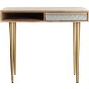 The appearance of Leni Desk In Natural designed by Safavieh in the modern / contemporary interior design. This natural piece of furniture was selected by 1StopBedrooms from Leni Collection to add a touch of cosiness and style into your home. Sku: DSK9003A. Material: Iron.