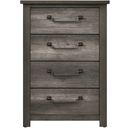 The appearance of Lenior Chest In Gray designed by Homelegance in the industrial interior design. This gray piece of furniture was selected by 1StopBedrooms from Lenior Collection to add a touch of cosiness and style into your home. Sku: 1342-9. Material: Melamine.