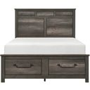 The appearance of Lenior Queen Platform Bed with Footboard Storage In Gray designed by Homelegance in the industrial interior design. This gray piece of furniture was selected by 1StopBedrooms from Lenior Collection to add a touch of cosiness and style into your home. Sku: 1342-1;1342-DW;1342-3. Bed Type: Storage Bed. Bed Size: Queen. Material: Melamine.