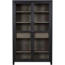 The appearance of Lenston Black And Gray Tall Accent Cabinet designed by Signature Design by Ashley in the transitional interior design. This black and gray piece of furniture was selected by 1StopBedrooms from Lenston Collection to add a touch of cosiness and style into your home. Sku: A4000507. Material: Glass.
