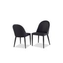 The appearance of Lenvik Side Chair Set of 2 In Black and White designed by Furniture of America in the modern / contemporary interior design. This black/white piece of furniture  was selected by 1StopBedrooms from Lenvik Collection to add a touch of cosiness and style into your home. Sku: FM3700BK-SC-2PK. Material: Fabric.