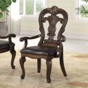 The appearance of Leovanni Arm Chair Set of 2 In Dark Brown designed by Furniture of America in the traditional interior design. This dark brown piece of furniture was selected by 1StopBedrooms from Leovanni Collection to add a touch of cosiness and style into your home. Sku: FM31003DB-AC-2PK. Material: Solid Rubberwood.