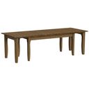 Leucadia 133.25 Inch Three Leaf Extension Table In Toasted Java
