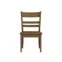 Leucadia Ladderback Side Chair with Wood Seat Set of 2 In Toasted Java