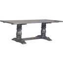 The appearance of Leventis Weathered Gray Dining Table designed by ACME in the transitional interior design. This gray piece of furniture was selected by 1StopBedrooms from Leventis Collection to add a touch of cosiness and style into your home. Sku: 66180T;66181ST. Material: Wood. Table Top Shape: Rectangular. Size: 40" x 88".