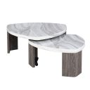The appearance of Levis Nesting Cocktail Table In Black designed by Furniture of America in the modern / contemporary interior design. This gray piece of furniture  was selected by 1StopBedrooms from Levis Collection to add a touch of cosiness and style into your home. Sku: FM44006GY-CN. Material: Paper.