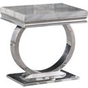 The appearance of Lexington Square Faux Marble End Table designed by Best Master Furniture in the modern / contemporary interior design. This marble piece of furniture was selected by 1StopBedrooms from Lexington Collection to add a touch of cosiness and style into your home. Sku: LX004E. Material: Marble.