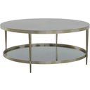 The appearance of Libby Langdon Marlowe Tiered Round Cocktail Table In Smoked Stone designed by Fairfield Chair in the modern / contemporary interior design. This smoked stone piece of furniture  was selected by 1StopBedrooms from Libby Langdon Collection to add a touch of cosiness and style into your home. Sku: 6308-13. Material: Stainless Steel.