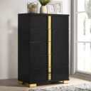 Lillestrom Chest In Black and Gold