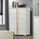 Lillestrom Chest In White and Gold