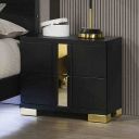 Lillestrom Nightstand In Black and Gold