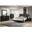 Lillestrom Twin Bed In Black and Gold
