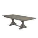 Linda Extendable Dining Table In Rustic Gray Brown Wood