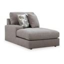 The appearance of Lindon LAF Corner Chaise In Smoke designed by Signature Design by Ashley in the modern / contemporary interior design. This smoke piece of furniture was selected by 1StopBedrooms from Lindon Collection to add a touch of cosiness and style into your home. Sku: 8470416. Material: Performance Fabric.