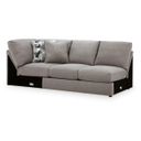 The appearance of Lindon LAF Loveseat with Wedge In Smoke designed by Signature Design by Ashley in the modern / contemporary interior design. This smoke piece of furniture was selected by 1StopBedrooms from Lindon Collection to add a touch of cosiness and style into your home. Sku: 8470430. Material: Fabric.
