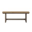 The appearance of Lindsey Farm Gray and Sandstone Backless Bench designed by Liberty in the transitional interior design. This brown piece of furniture was selected by 1StopBedrooms from Lindsey Farm Collection to add a touch of cosiness and style into your home. Sku: 62-C9000B. Material: Wood.