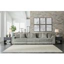 The appearance of Lindyn Modular Sofa In Fog designed by Signature Design by Ashley in the modern / contemporary interior design. This fog piece of furniture was selected by 1StopBedrooms from Lindyn Collection to add a touch of cosiness and style into your home. Sku: 2110564;2110546;2110565. Material: Fabric.