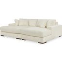 The appearance of Lindyn Super Chaise In Ivory designed by Signature Design by Ashley in the modern / contemporary interior design. This ivory piece of furniture was selected by 1StopBedrooms from Lindyn Collection to add a touch of cosiness and style into your home. Sku: 2110416;2110417. Material: Fabric.