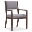 The appearance of Linea Arm Chair designed by Bernhardt in the modern / contemporary interior design. This cerused charcoal piece of furniture  was selected by 1StopBedrooms from Linea Collection to add a touch of cosiness and style into your home. Sku: 384542B. Material: Fabric.