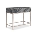 The appearance of Linea Black Marble Nightstand designed by Bernhardt in the modern / contemporary interior design. This black forest marble/textured graphite metal piece of furniture  was selected by 1StopBedrooms from Linea Collection to add a touch of cosiness and style into your home. Sku: 384216. Material: Marble.