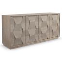 The appearance of Linea Buffet designed by Bernhardt in the modern / contemporary interior design. This cerused greige piece of furniture was selected by 1StopBedrooms from Linea Collection to add a touch of cosiness and style into your home. Sku: 384134G. Material: Wood.