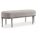 The appearance of Linea Metal Bench designed by Bernhardt in the transitional interior design. This textured graphite metal piece of furniture  was selected by 1StopBedrooms from Linea Collection to add a touch of cosiness and style into your home. Sku: 384508. Material: Aluminum.