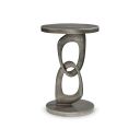 The appearance of Linea Pedestal Side Table designed by Bernhardt in the modern / contemporary interior design. This textured graphite metal piece of furniture  was selected by 1StopBedrooms from Linea Collection to add a touch of cosiness and style into your home. Sku: 384123. Material: Aluminum.