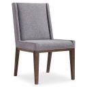 The appearance of Linea Side Chair with Fully Upholstered Back designed by Bernhardt in the modern / contemporary interior design. This cerused charcoal piece of furniture was selected by 1StopBedrooms from Linea Collection to add a touch of cosiness and style into your home. Sku: 384547B. Material: Fabric.