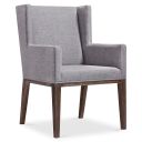 The appearance of Linea Upholstered Arm Chair in Cerused Charcoal Finish designed by Bernhardt in the modern / contemporary interior design. This cerused charcoal piece of furniture  was selected by 1StopBedrooms from Linea Collection to add a touch of cosiness and style into your home. Sku: 384548B. Material: Fabric.