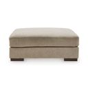 Linenhause Oversized Accent Ottoman In Dune
