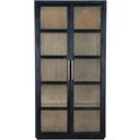 The appearance of Linville Falls Shou Sugi Ban Curio Cabinet designed by Hooker in the transitional interior design. This black piece of furniture was selected by 1StopBedrooms from Linville Falls Collection to add a touch of cosiness and style into your home. Sku: 6150-75906-99. Material: Pine.