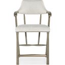 The appearance of Linville Falls Stack Rock Counter Stool In Beige designed by Hooker in the transitional interior design. This beige piece of furniture was selected by 1StopBedrooms from Linville Falls Collection to add a touch of cosiness and style into your home. Sku: 6150-75350-85. Material: Fabric.