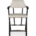 The appearance of Linville Falls Stack Rock Counter Stool In Beige designed by Hooker in the transitional interior design. This black piece of furniture was selected by 1StopBedrooms from Linville Falls Collection to add a touch of cosiness and style into your home. Sku: 6150-75350-99. Material: Fabric.