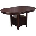 The appearance of Lavon Dining Table with Storage Espresso designed by Coaster in the transitional interior design. This espresso piece of furniture was selected by 1StopBedrooms from Lavon Collection to add a touch of cosiness and style into your home. Sku: 102671. Table Top Shape: Oval. Material: Wood. Size: 42" x 60".