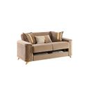 Lisa Loveseat In Gold and Copper