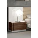 The appearance of Lisbon Natural White Lacquer LAF Nightstand designed by J&M in the modern / contemporary interior design. This white piece of furniture  was selected by 1StopBedrooms from Lisbon Collection to add a touch of cosiness and style into your home. Sku: 17871-NSL.
