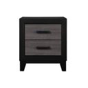 Lisbon Nightstand In Gray and Black