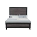Lisbon Queen Bed In Gray and Black