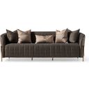 The appearance of Lisbon Sofa In Onyx Gold designed by Michael Amini in the transitional interior design. This onyx gold piece of furniture was selected by 1StopBedrooms from Lisbon Collection to add a touch of cosiness and style into your home. Sku: LFR-LSBN815-ONX-806. Material: Metal.