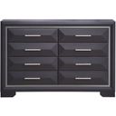 The appearance of Liverpool Dresser In Black designed by Glory in the modern / contemporary interior design. This black piece of furniture was selected by 1StopBedrooms from Liverpool Collection to add a touch of cosiness and style into your home. Sku: G01600-D. Material: Wood Veneer.