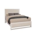 Lodge and Loft Queen Upholstered Bed In Ivory Cream and Soft White