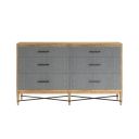 The appearance of Loft Fabric Dresser In Natural Maple designed by A.R.T. in the modern / contemporary interior design. This natural maple piece of furniture was selected by 1StopBedrooms from Loft Collection to add a touch of cosiness and style into your home. Sku: 335131-1911. Material: Wood.