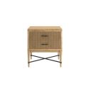 The appearance of Loft Reeded Nightstand In Natural Maple designed by A.R.T. in the modern / contemporary interior design. This natural maple piece of furniture was selected by 1StopBedrooms from Loft Collection to add a touch of cosiness and style into your home. Sku: 335140-1911. Material: Wood.